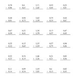 Decimal Worksheets 4Th Grade For Printable To  Math Worksheet For Kids In Math Decimal Worksheets
