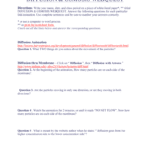 Diffusion  Osmosis Webquest Intended For Diffusion And Osmosis Worksheet Answer Key
