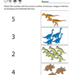 Dinosaur Worksheet  Free Kindergarten Learning Worksheet For Kids And Dinosaur Worksheets For Preschool