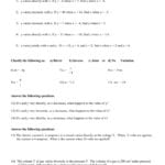 Direct And Inverse Variation Worksheet Throughout Direct And Inverse Variation Worksheet With Answers