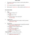 Dna The Double Helix Worksheet  Yooob For Dna The Double Helix Coloring Worksheet Answers