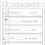 Dolch Sight Word Kindergarten Math Kindergarten Math Worksheets Within Kindergarten Word Worksheets