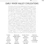 Early River Valley Civilizations Word Search  Wordmint Intended For River Valley Civilizations Worksheet Answers