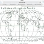 Earth Science U11 Maps As Models Of The Earth  Math Science Resources In Latitude And Longitude Worksheets 7Th Grade