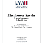 Eisenhower Speaks Primary Documents Dday Orders The National World Within D Day Worksheet