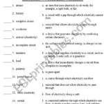 Electricity Vocabulary Scramble  Esl Worksheetdebracarranza With Electricity Worksheets 4Th Grade