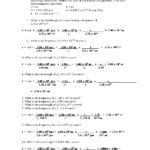 Electromagnetic Waves  Worksheet  Docsity Along With Chemistry Worksheet Wavelength Frequency And Energy Of Electromagnetic Waves Key