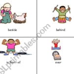 English Worksheets Pictures For Positional Words Also Positional Words Worksheets