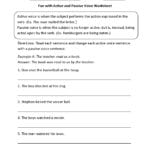 Englishlinx  Active And Passive Voice Worksheets With 6Th Grade English Worksheets
