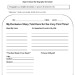 Englishlinx  Back To School Worksheets Inside All About Me Worksheet Middle School Pdf