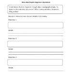Englishlinx  Graphic Organizers Worksheets Or Finding The Main Idea Worksheets With Answers