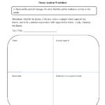 Englishlinx  Theme Worksheets Regarding Theme Worksheets 4Th Grade