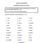Englishlinx  Vowels Worksheets Throughout Mark The Vowels Worksheet