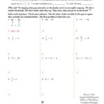 Eq04 Solving One Step Equations Using Multiplication And Division Along With Solving One Step Equations Worksheet