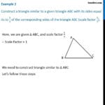Example 2  Construct Similar Triangle Scale Factor 53  Chapter 11 Along With Proportions And Similar Figures Worksheet