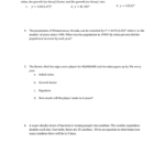 Exponential Growth And Decay Word Problems Throughout Exponential Growth And Decay Word Problems Worksheet Answers