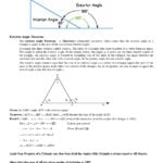 Exterior Angle Of A Triangle And Its Property Worksheet Exterior And Angles In A Triangle Worksheet
