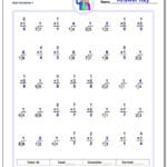Fact Family Worksheets Within Math Facts Practice Worksheets Multiplication