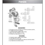 Familia Spanish Crossword Puzzle  Woo Jr Kids Activities Regarding Spanish Worksheets For Kids