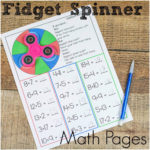 Fidget Spinner Math And Movement  Royal Baloo Regarding Fidget Spinner Worksheets