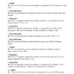 Figurative Language Quiz 2  Answers Or Figures Of Speech Worksheet