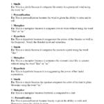 Figurative Language Worksheet 9  Answers Pertaining To Language Handbook Worksheets