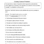 Figurative Language Worksheets  Oxymoron Worksheets Intended For Figures Of Speech Worksheet