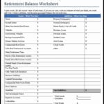 Financial Planning Worksheets Report Templates Personal Spreadsheet In Estate Planning Worksheet Pdf