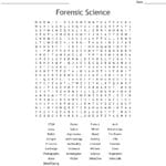 Forensic Science Word Search  Wordmint Regarding Forensic Anthropology Worksheet Answers