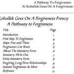 Forgiveness  12 Step Workbook Along With Self Forgiveness Worksheet
