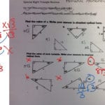 Formative Assessment Special Triangles  Math Geometry Triangles For Special Right Triangles Worksheet Answers