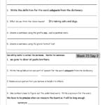 Free 3Rd Grade Daily Language Worksheets Intended For 3Rd Class English Worksheet