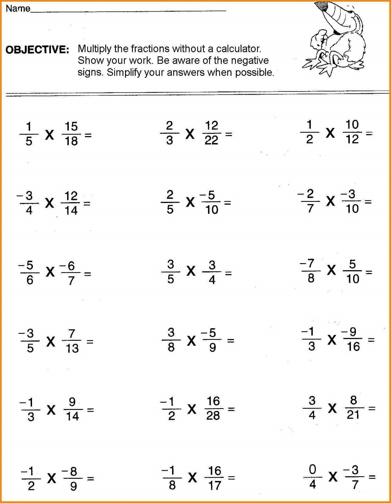 Free 6Th Grade Math Worksheets  Activity Shelter Inside Sixth Grade Math Worksheets