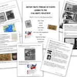 Free Civil Rights Packet Timeline Of Events Leading To The Civil In Events Leading To The Civil War Worksheet