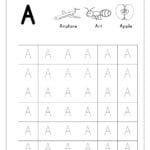 Free English Worksheets  Alphabet Tracing Capital Letters Pertaining To Letter Tracing Worksheets Pdf