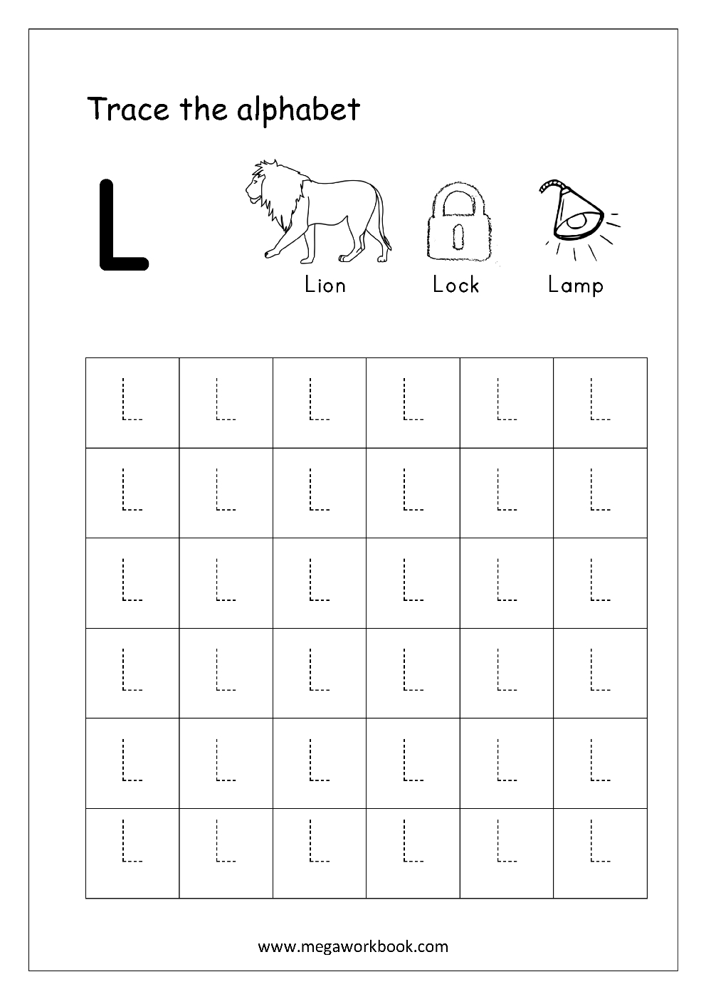 Free English Worksheets  Alphabet Tracing Capital Letters Within Free Printable Tracing Alphabet Worksheets