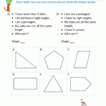 Free Geometry Worksheets 2Nd Grade Geometry Riddles As Well As 5Th Grade Geometry Worksheets