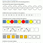 Free Kindergarten Worksheets Spot The Patterns Or Finding Patterns In Numbers Worksheets