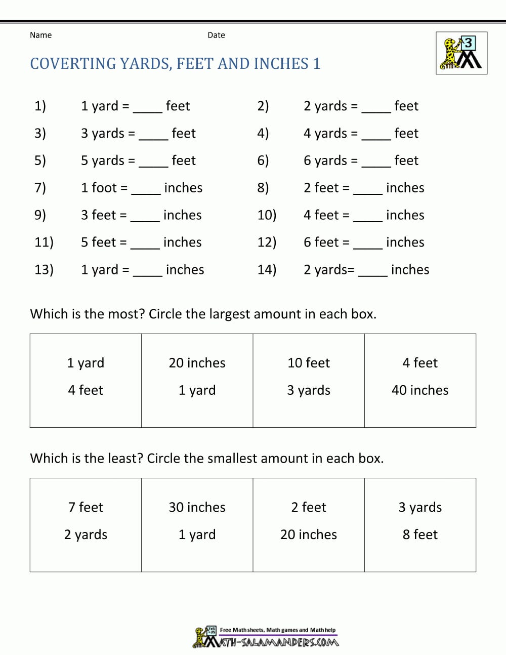 Free Math Sheets  Converting Customary Units Intended For Converting Units Of Measurement Worksheets