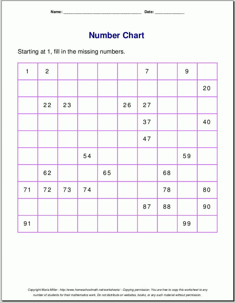 Free Math Worksheets With K12 Math Worksheets