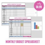 Free Monthly Budget Template  Frugal Fanatic In Free Printable Budget Worksheet Template