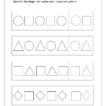 Free Printable Colors Shapes And Pattern Worksheets For Preschool As Well As Pattern Worksheets For Preschool