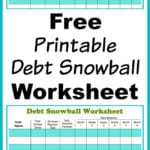 Free Printable Debt Snowball Worksheet Pay Down Your Debt Inside Debt Worksheet Printable