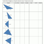 Free Printable Geometry Worksheets 3Rd Grade Pertaining To Identifying Triangles Worksheet