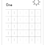 Free Printable Number Tracing And Writing 110 Worksheets  Number With Regard To Number 1 Worksheets