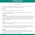 Free Revocable Living Trust  Create Download And Print  Lawdepot Regarding Living Trust Worksheet