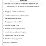 Free Using Adjectives And Adverbs Worksheets For Adverb Worksheets Pdf
