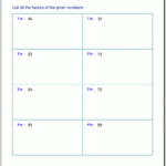 Free Worksheets For Prime Factorization  Find Factors Of A Number In Homeschoolmath Net Worksheets