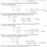 Gas Law Problems Worksheet With Answers  Briefencounters Or Gas Laws Worksheet 1 Answer Key