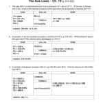 Gas Laws Worksheet  Churchillcollegebiblio And Gas Laws Worksheet 1 Answer Key